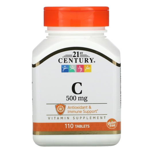 Boost Immune System with 21st Century Vitamin C 500mg - 110 Tablets - Image 1