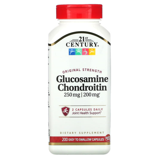 21st Century, Glucosamine / Chondroitin, Original Strength, 200 Easy to Swallow Capsules