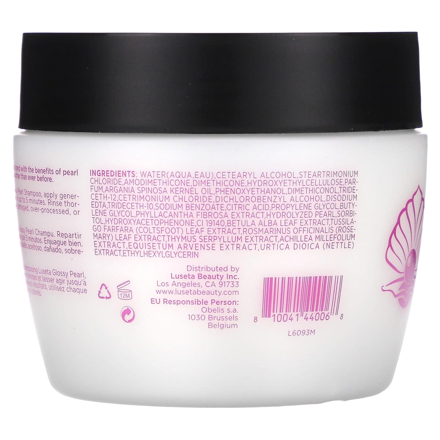 Luseta Beauty, Glossy Pearl, Hair Mask, For All Hair Types, 16.9 fl oz (500 ml) - Image 2