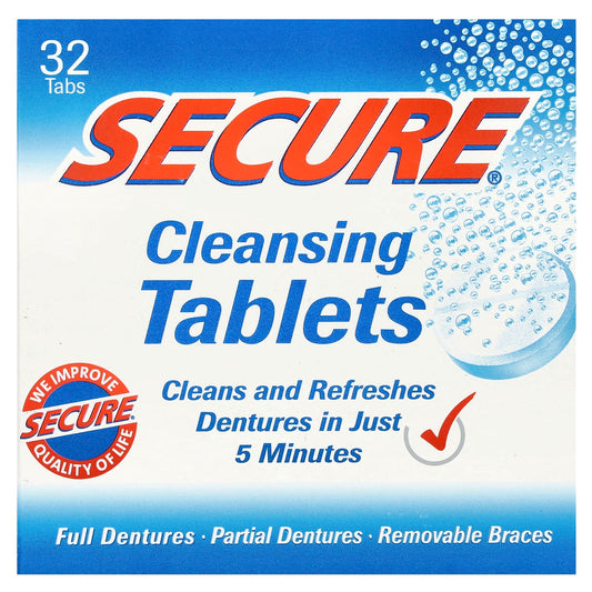 Secure Denture, Cleansing Tablets, 32 Tabs - Image 1