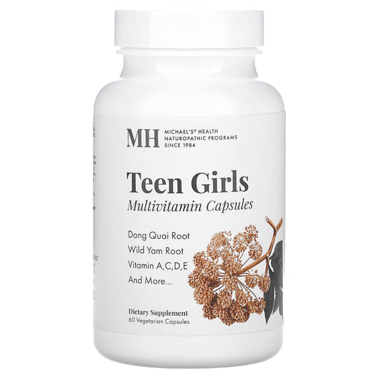Michael's Health, Teen Girls Multivitamin, 60  Vegetarian Capsules - Image 1