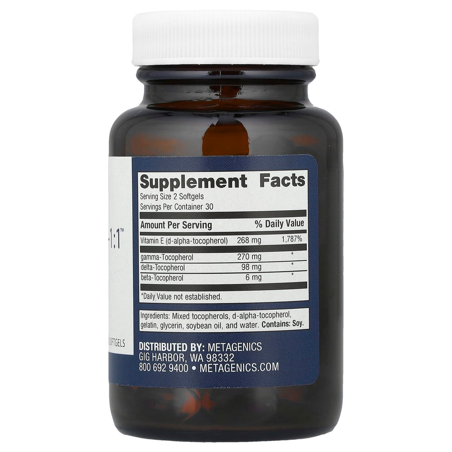 Metagenics, E Complex—1:1™, 60 Softgels - Image 2