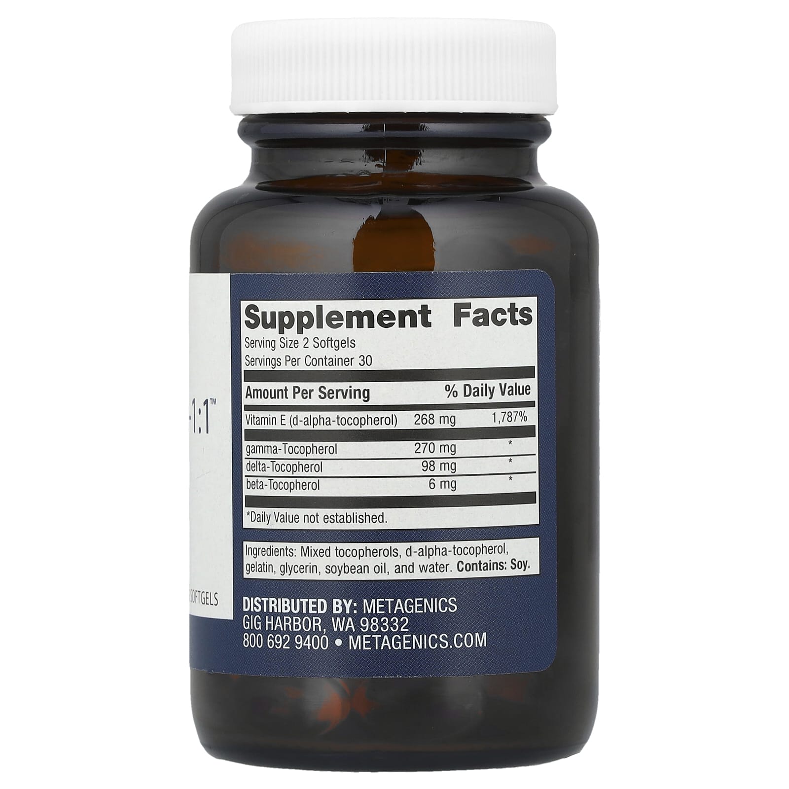 Metagenics, E Complex—1:1™, 60 Softgels - Image 2