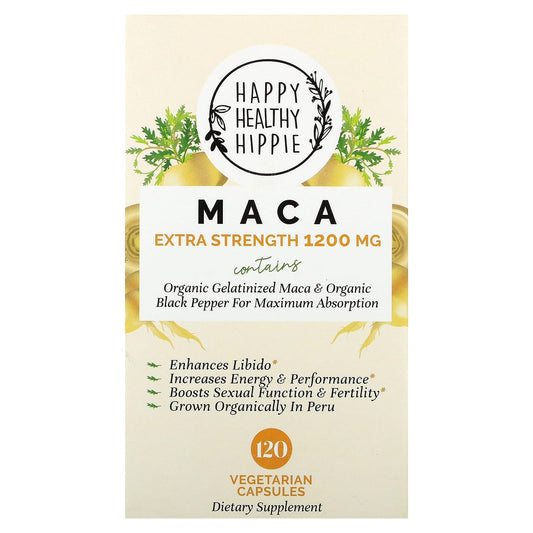 Boost Libido and Energy with Maca Powder Capsules by Happy Healthy Hippie - Image 1