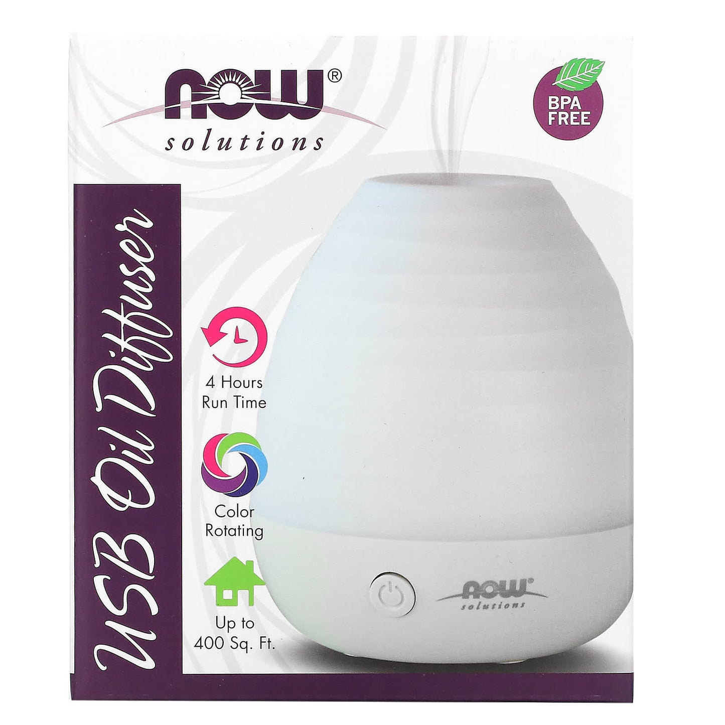 NOW Foods, Solutions, USB Oil Diffuser, 1 Diffuser - Image 1