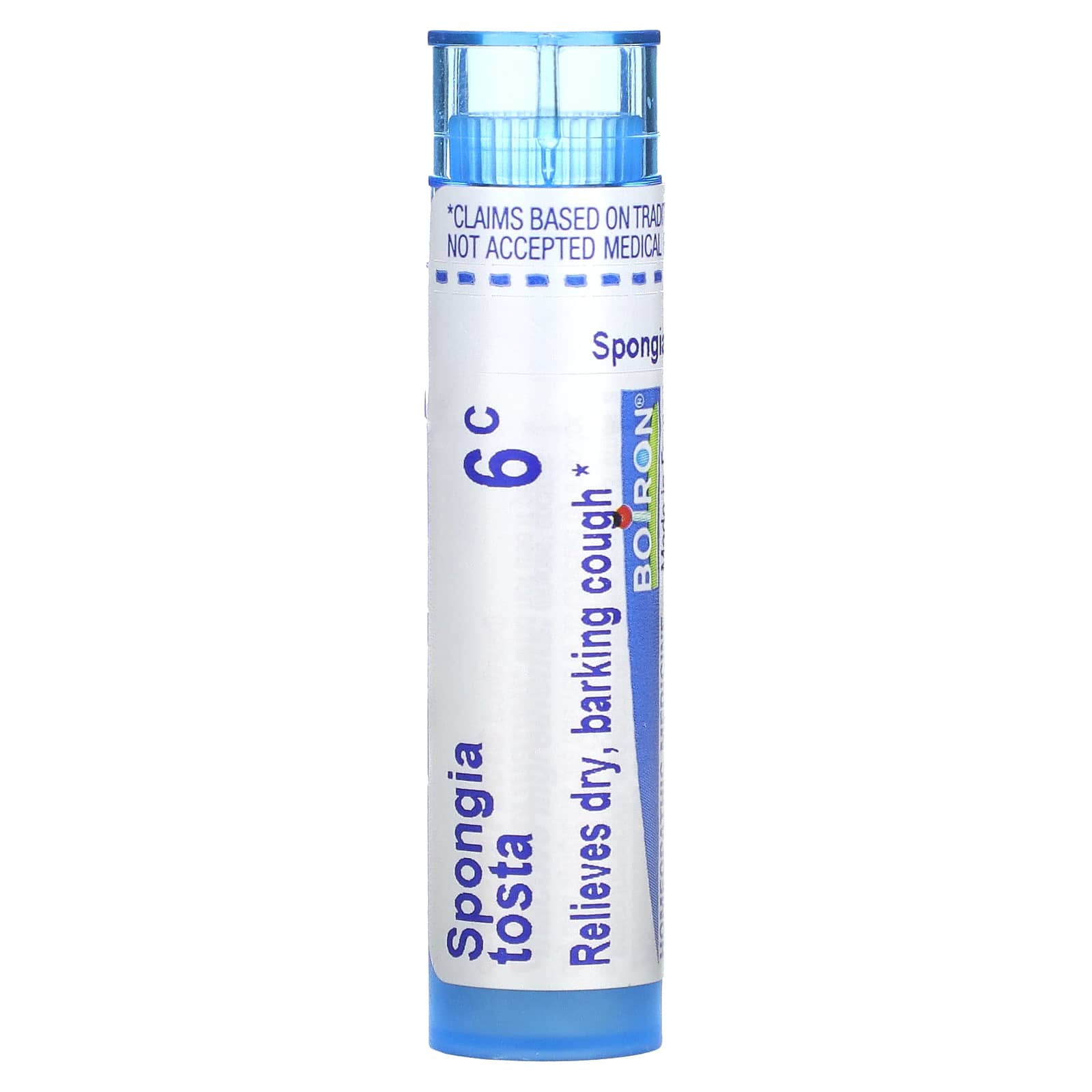 Dry Cough Relief with Boiron Spongia Tosta 6C Homeopathic Medicine - Image 1