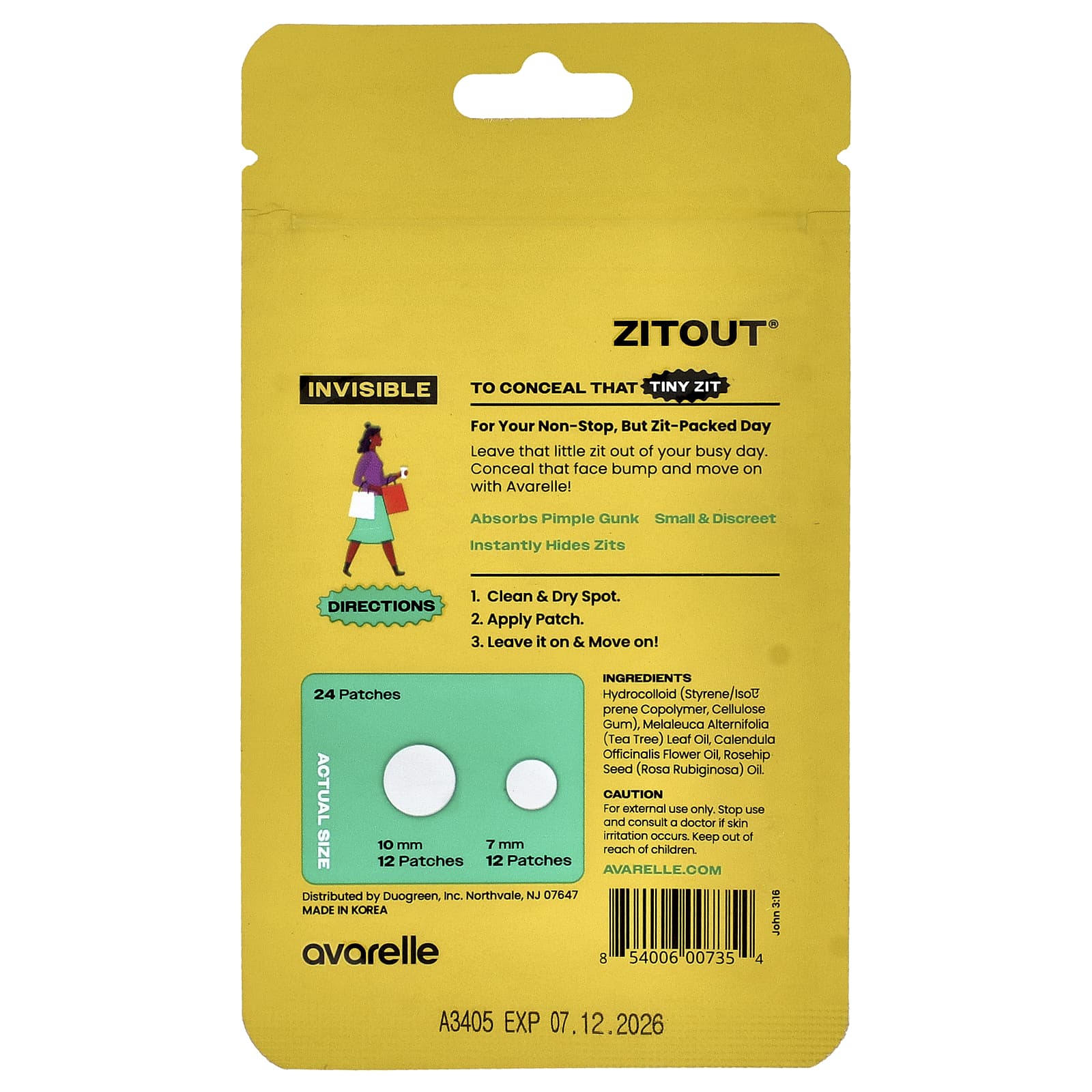 Instantly Conceal Acne with Avarelle Invisible Zit Patches - Image 2