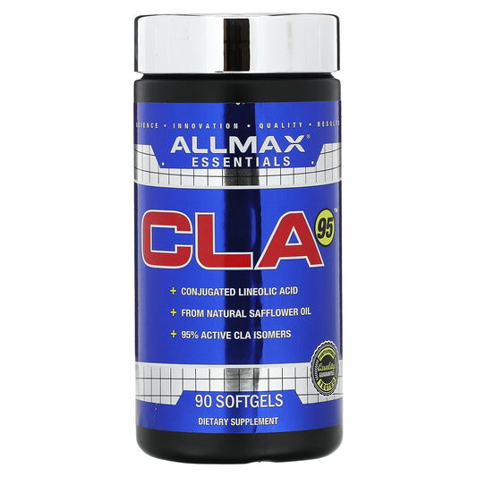 ALLMAX CLA95, 95% Active Conjugated Linoleic Acid, 1,000mg, 90 Softgels - Image 1