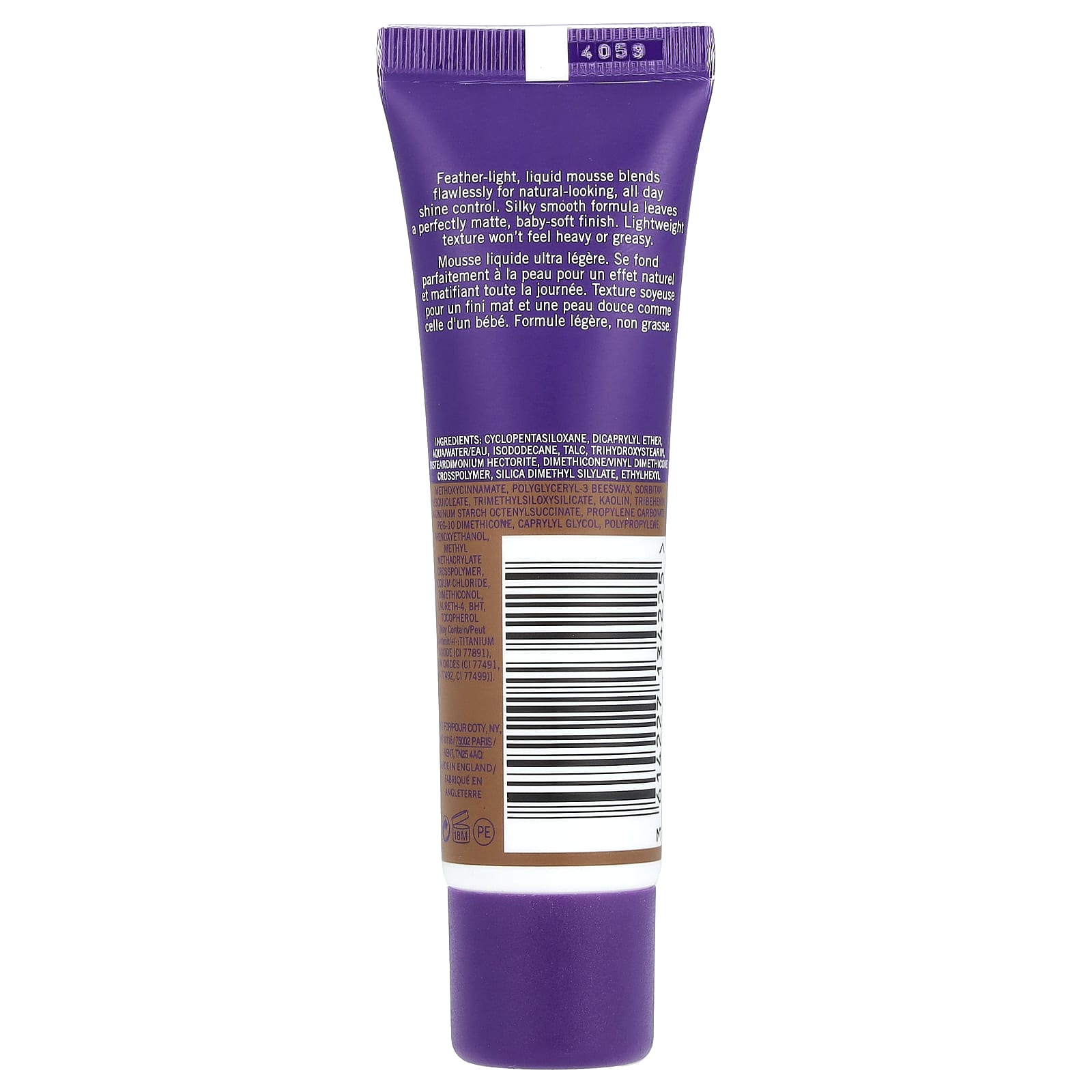 Rimmel London, Stay Matte, Full Coverage Mattifying Foundation, 506 Deep Noisette, 1 fl oz (30 ml) - Image 2