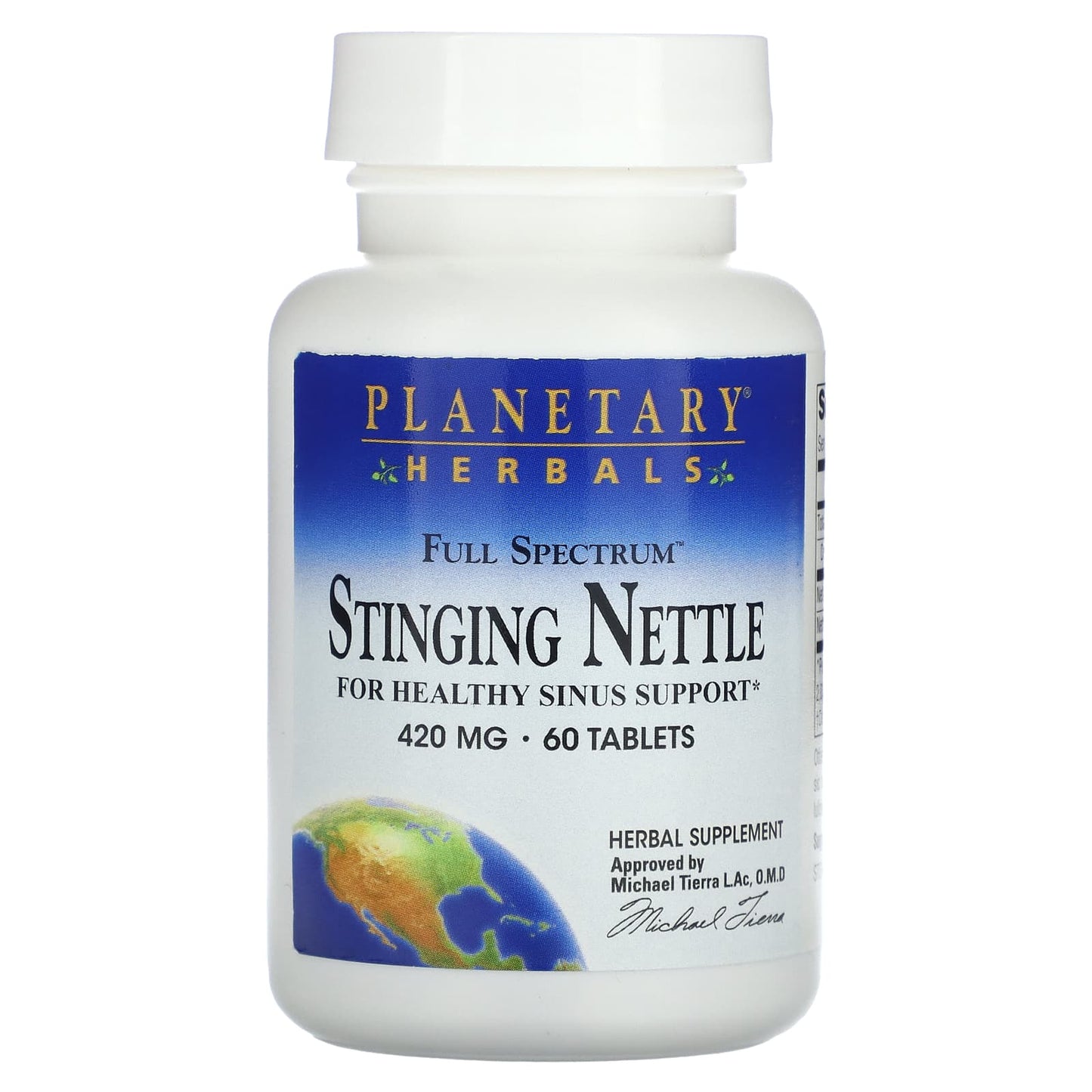 Planetary Herbals, Full Spectrum™ Stinging Nettle, 60 Tablets - Image 1
