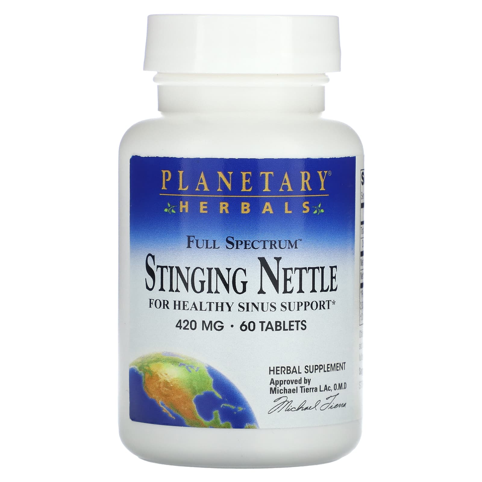 Planetary Herbals, Full Spectrum™ Stinging Nettle, 60 Tablets - Image 1