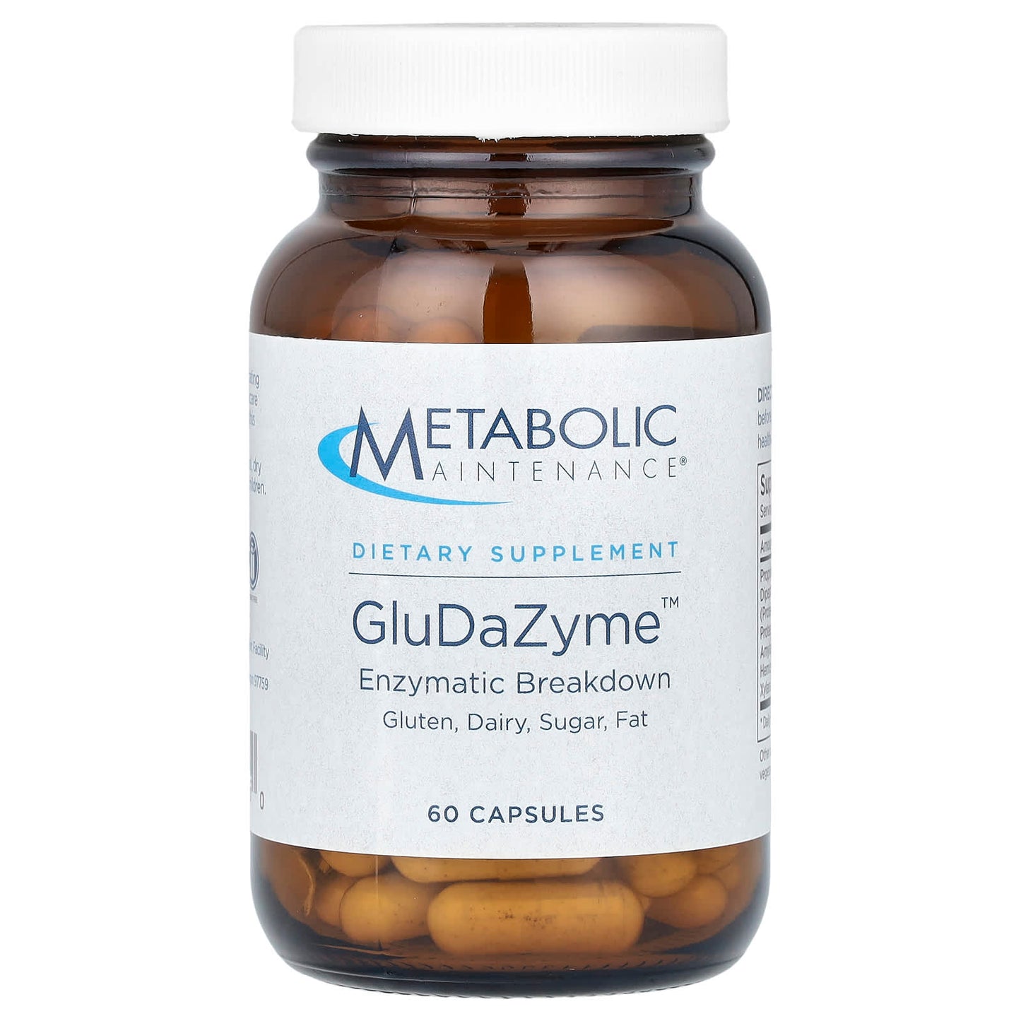 Metabolic Maintenance, GluDaZyme, 60 Capsules - Image 1