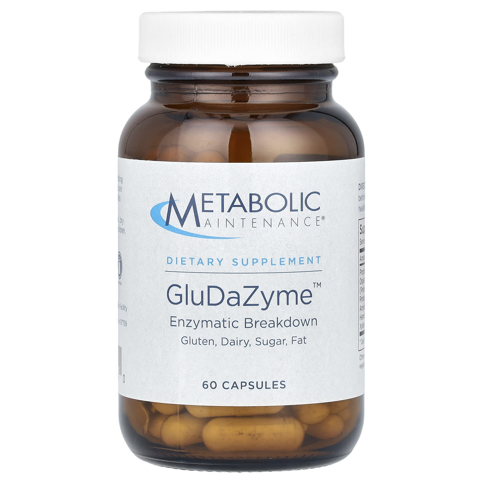 Metabolic Maintenance, GluDaZyme, 60 Capsules - Image 1