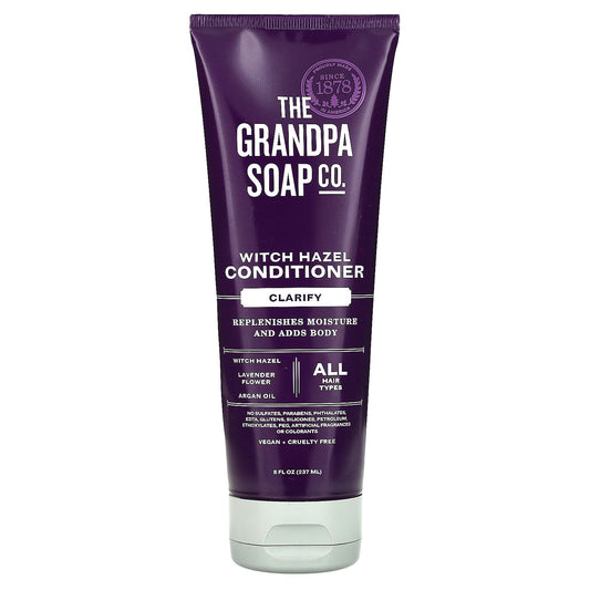 The Grandpa Soap Co., Witch Hazel Conditioner, Clarify, All Hair Types, 8 fl oz (237 ml) - Image 1