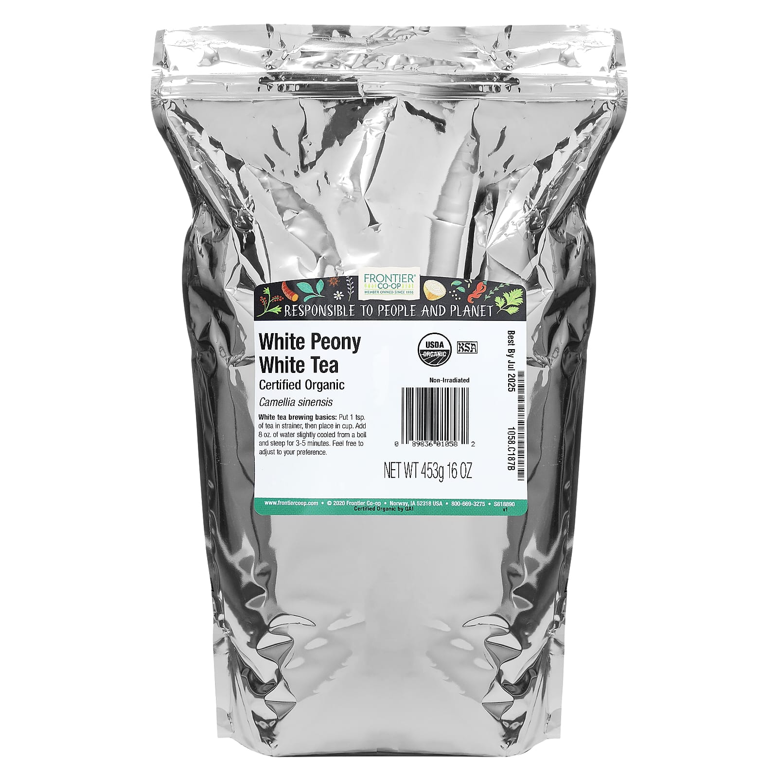Organic White Peony White Tea from Frontier Co-op, 16 oz - Image 2