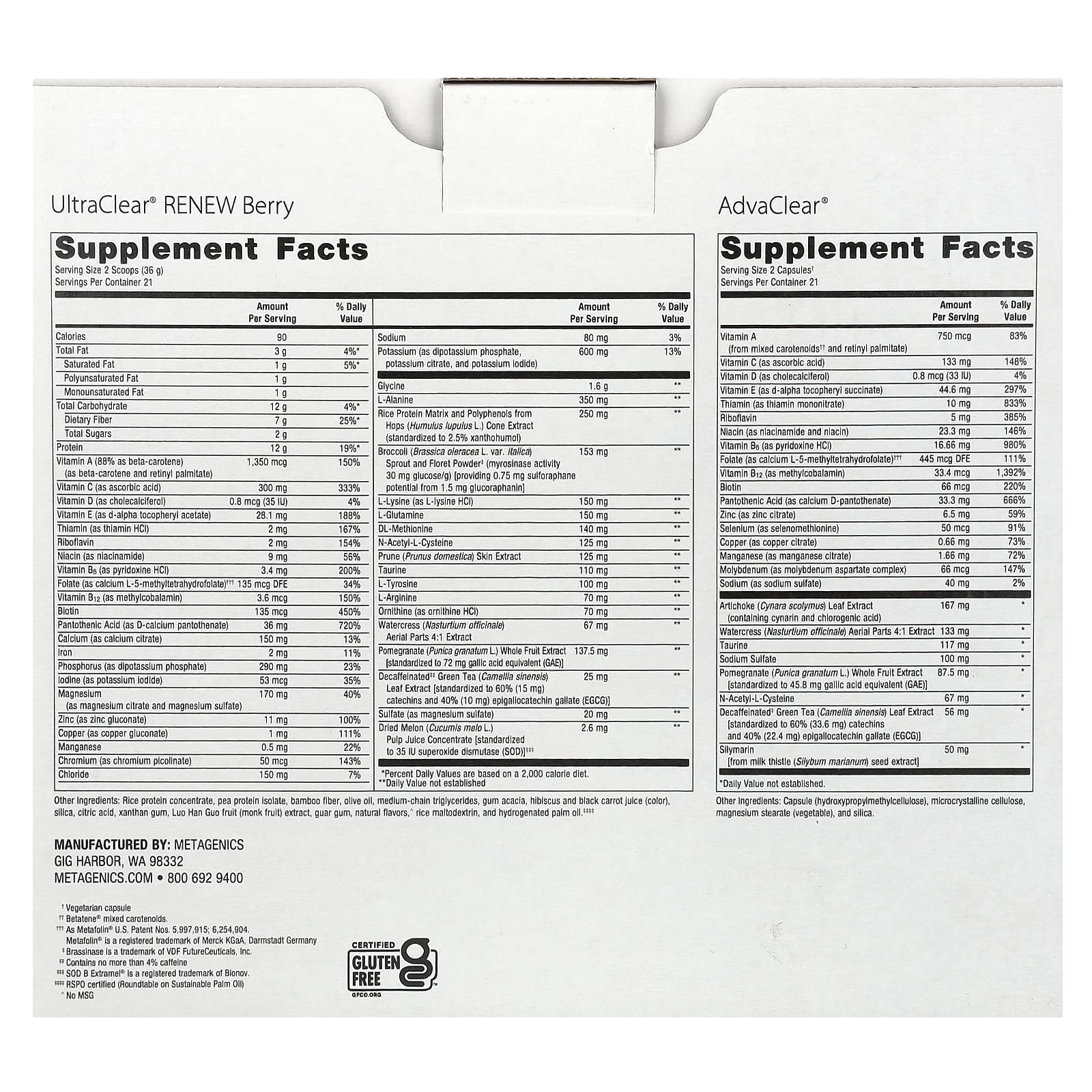 Metagenics, Clear Change, 10-Day Metabolic Detoxification Program, Natural Berry, 3 Piece Kit - Image 2