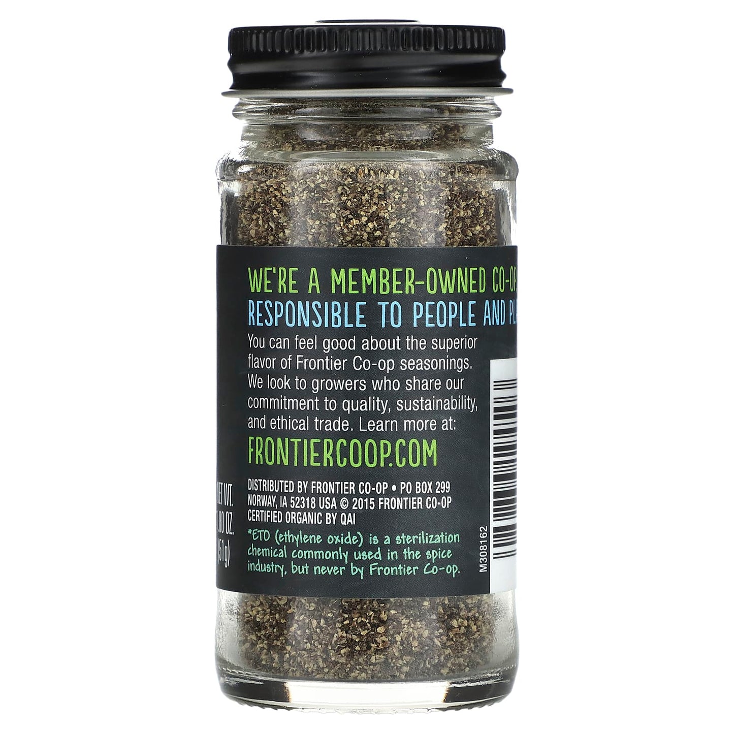 USDA Organic Black Pepper by Frontier Co-op - 1.8 oz - Image 2