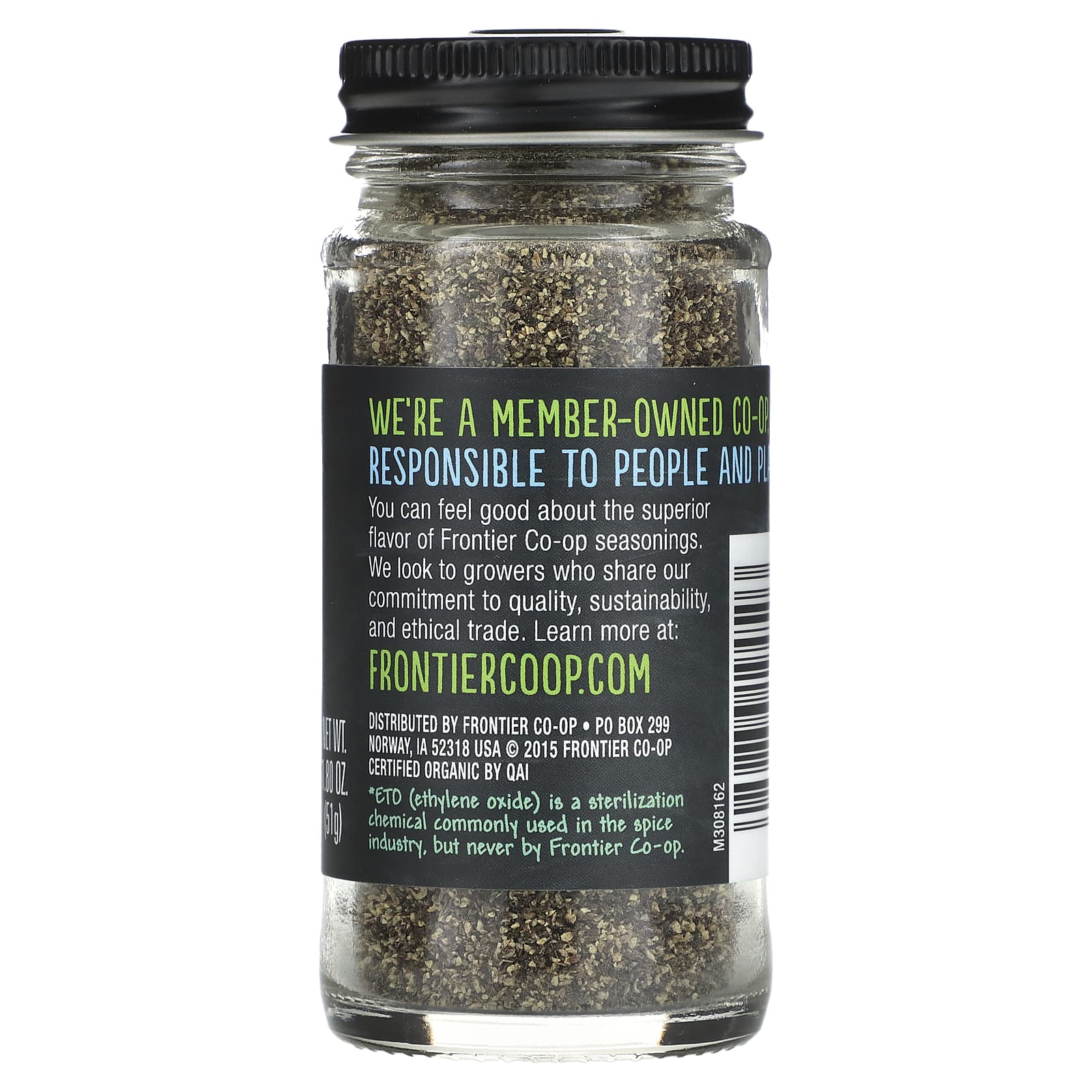 USDA Organic Black Pepper by Frontier Co-op - 1.8 oz - Image 2