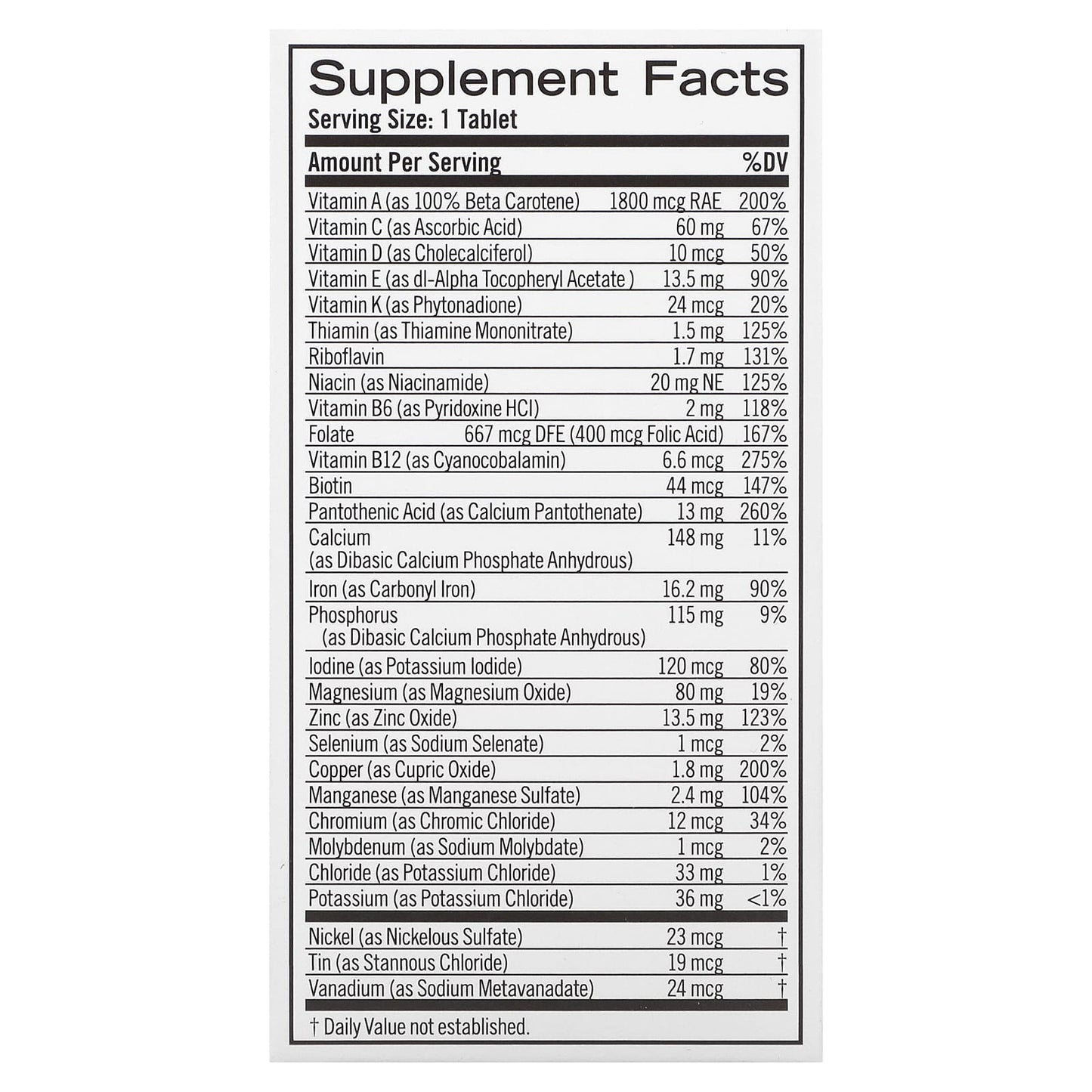 Geritol Multivitamin Supplement, 40 Tablets - Energy & Immunity Support - Image 2