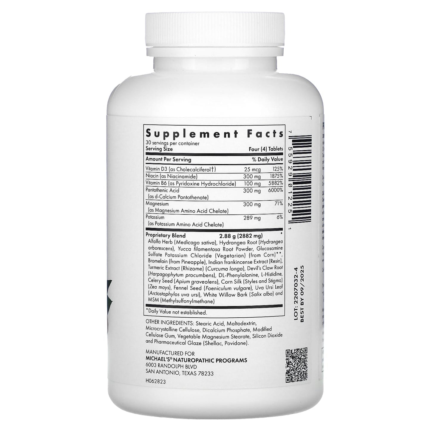 Michael's Health, Joint Mobility Factors, 120 Vegetarian Tablets - Image 2