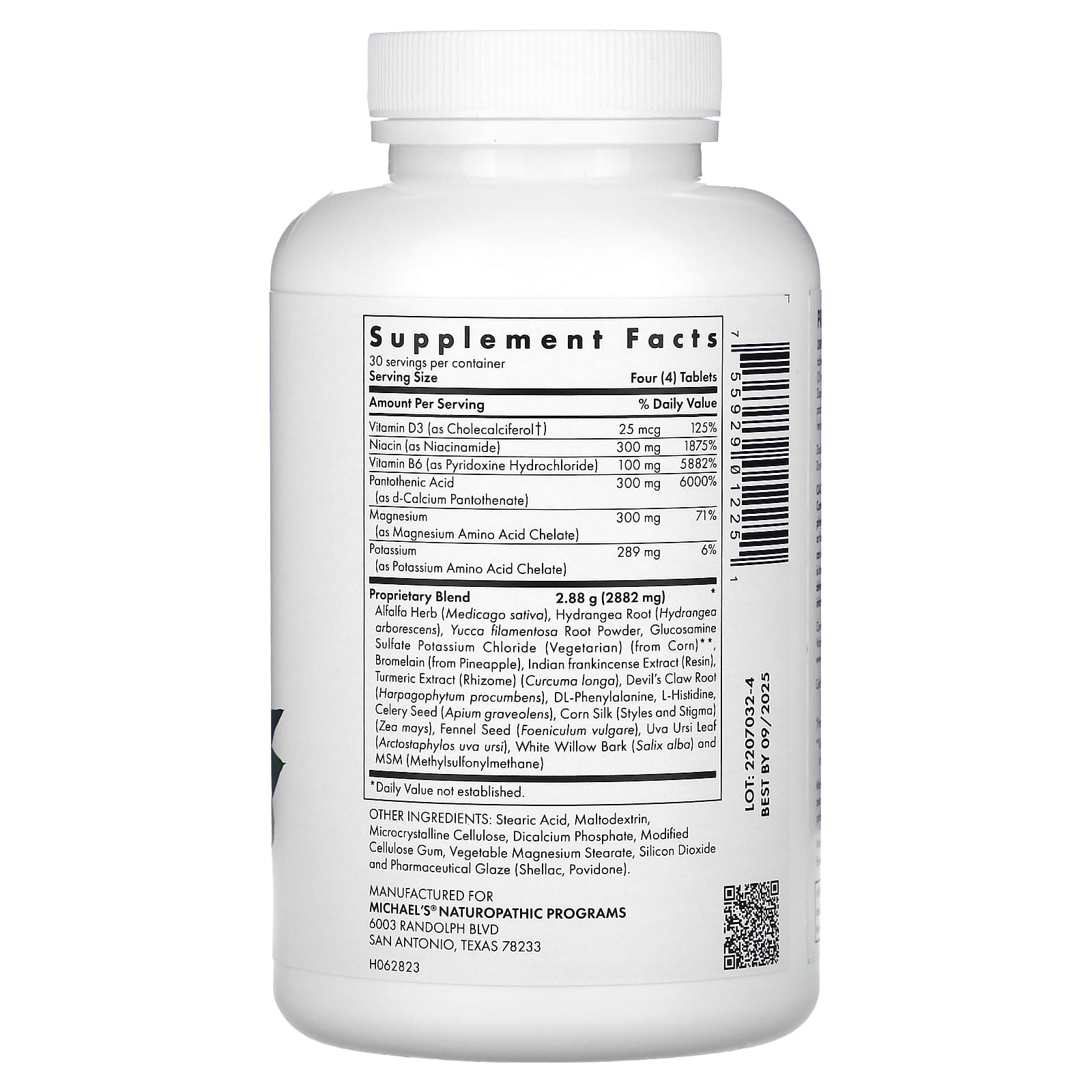 Michael's Health, Joint Mobility Factors, 120 Vegetarian Tablets - Image 2