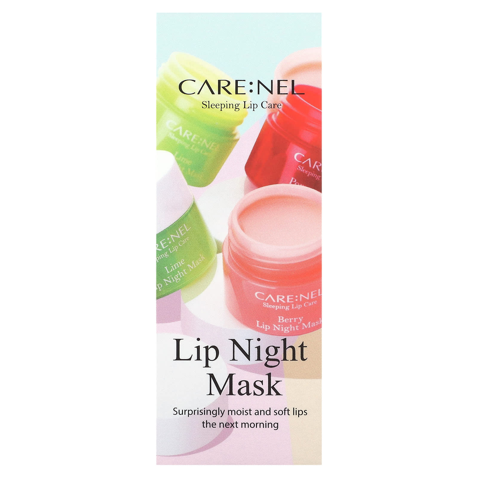 Care:Nel Berry Lip Night Mask, 3-Piece Set, Natural Moisturizer - Image 1