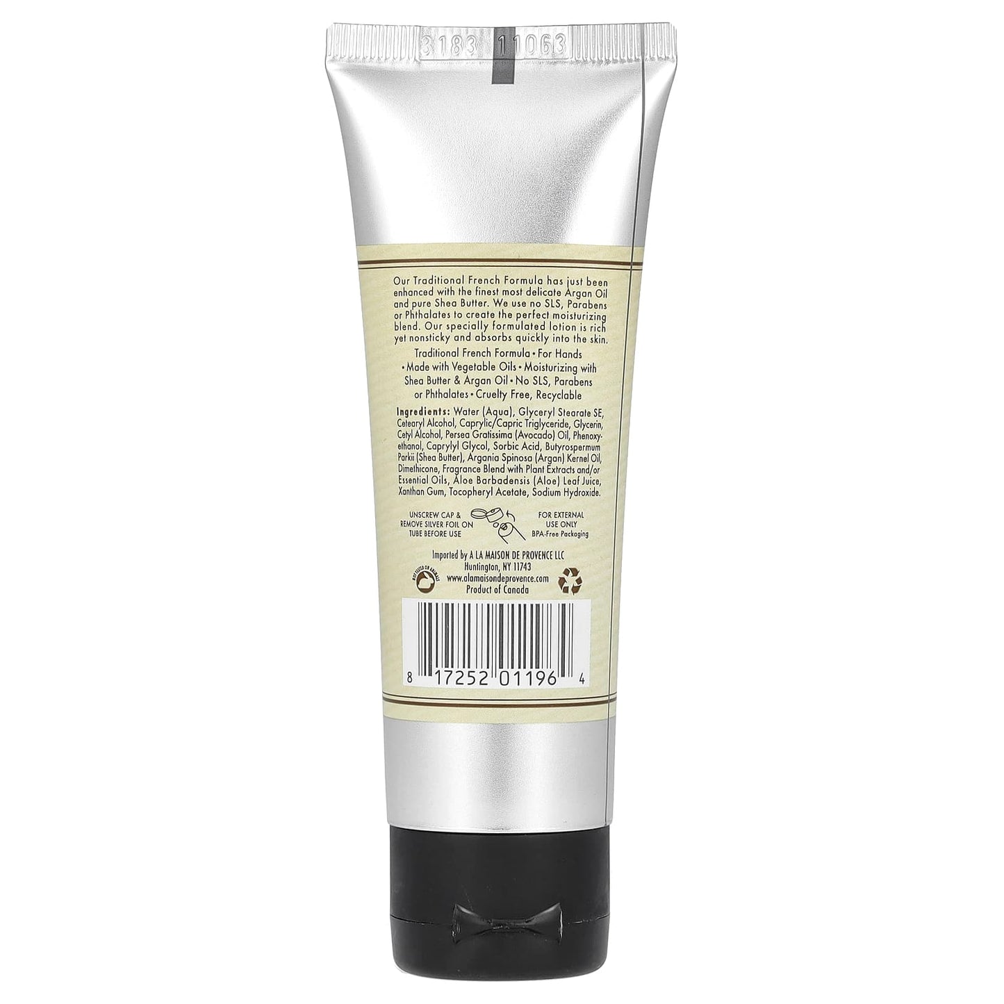 French Hand Cream with Honeysuckle & Argan Oil, 50ml - Image 2