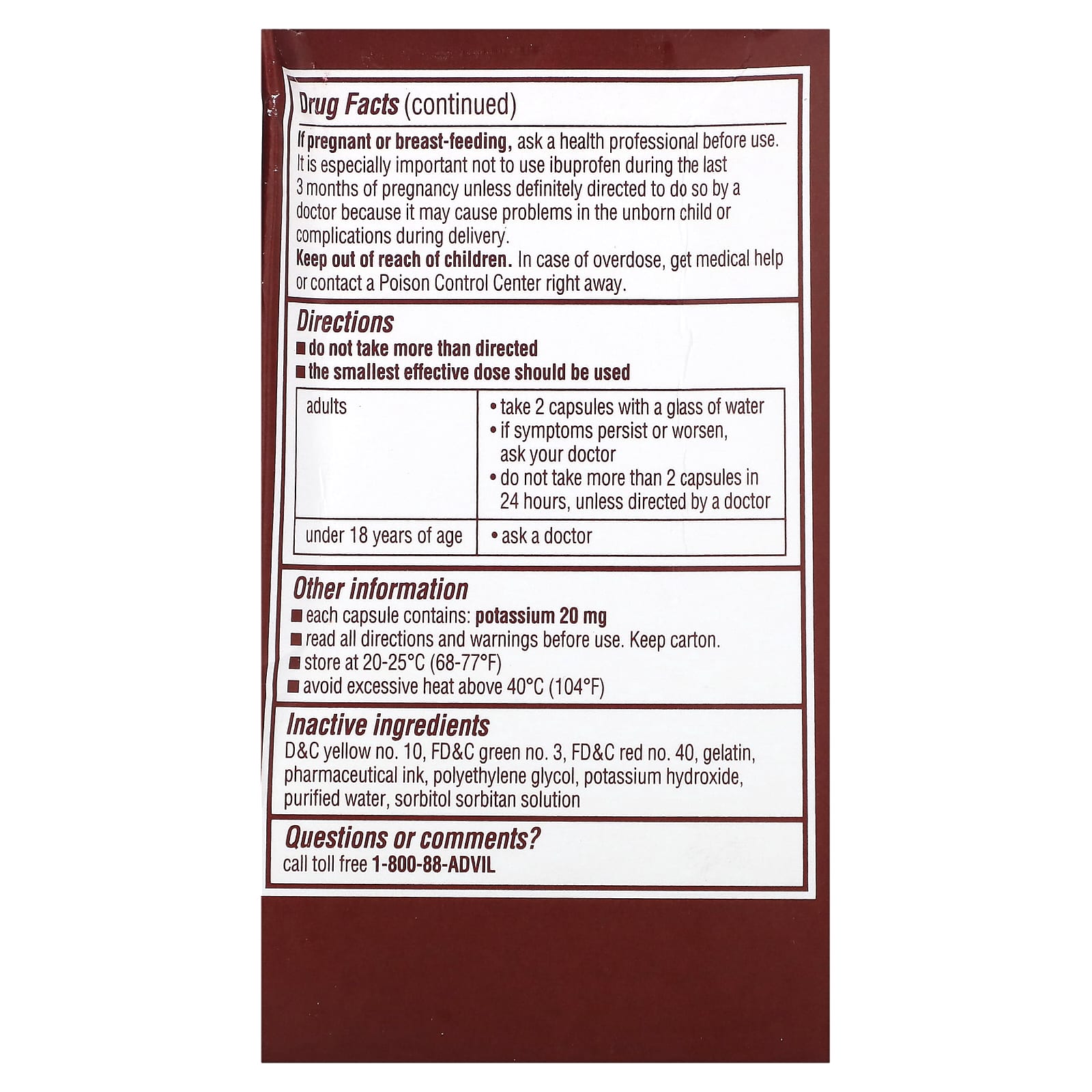 Advil Migraine Pain Relief 200mg, 80 Capsules, Fast & Effective - Image 2
