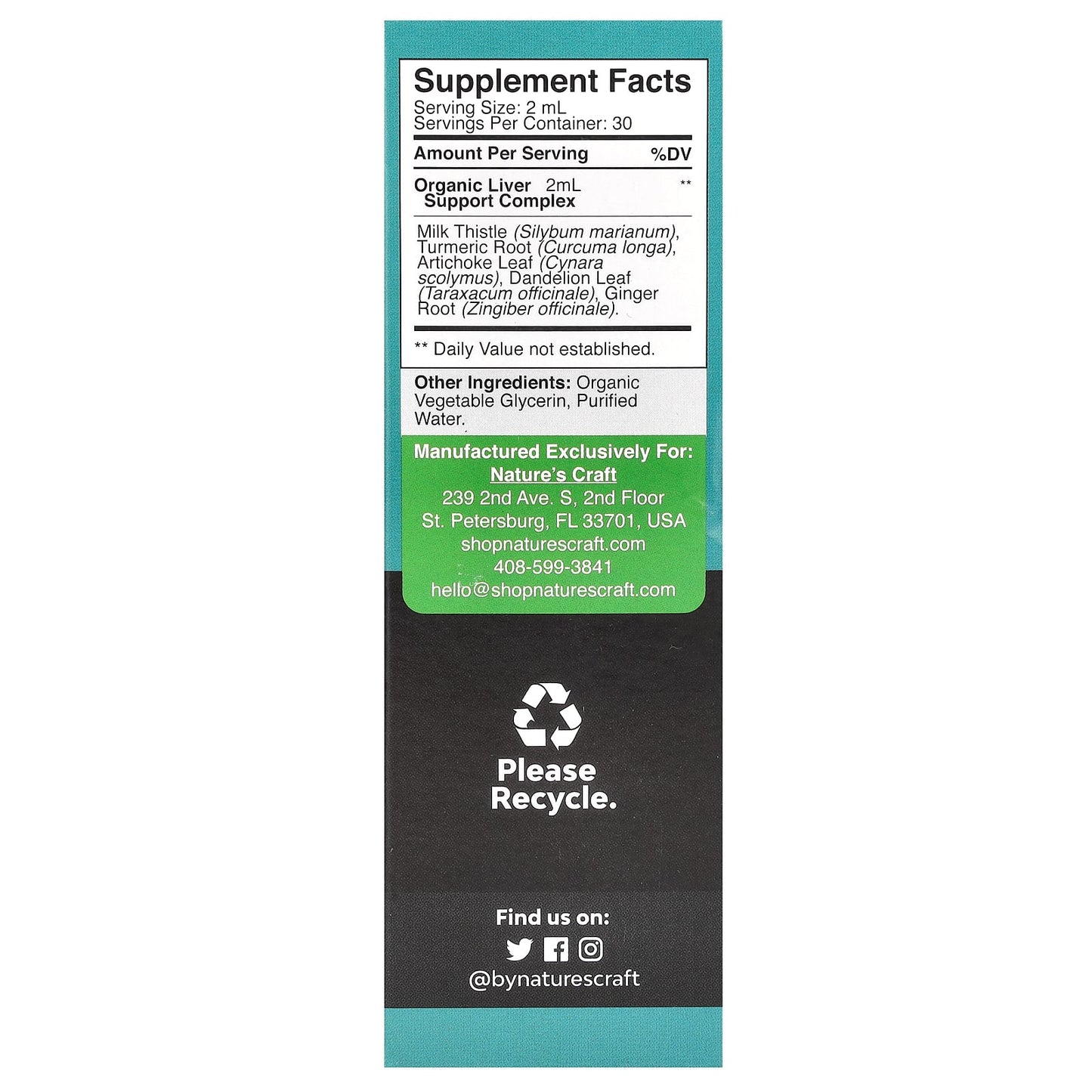 Nature's Craft, Deep Cleanse Liver Drops with Milk Thistle, 2 fl oz (60 ml) - Image 2