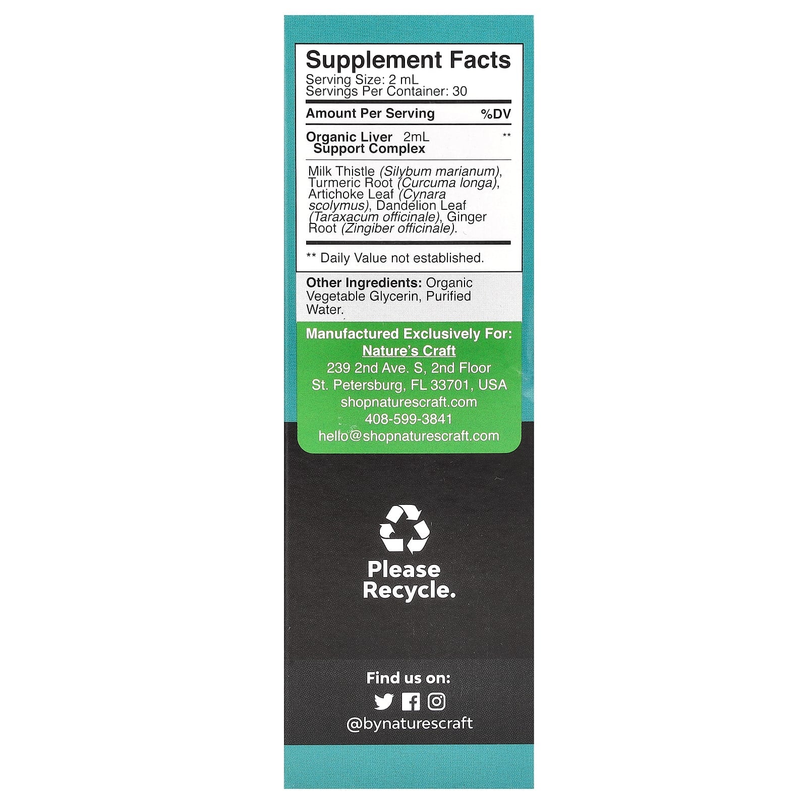 Nature's Craft, Deep Cleanse Liver Drops with Milk Thistle, 2 fl oz (60 ml) - Image 2