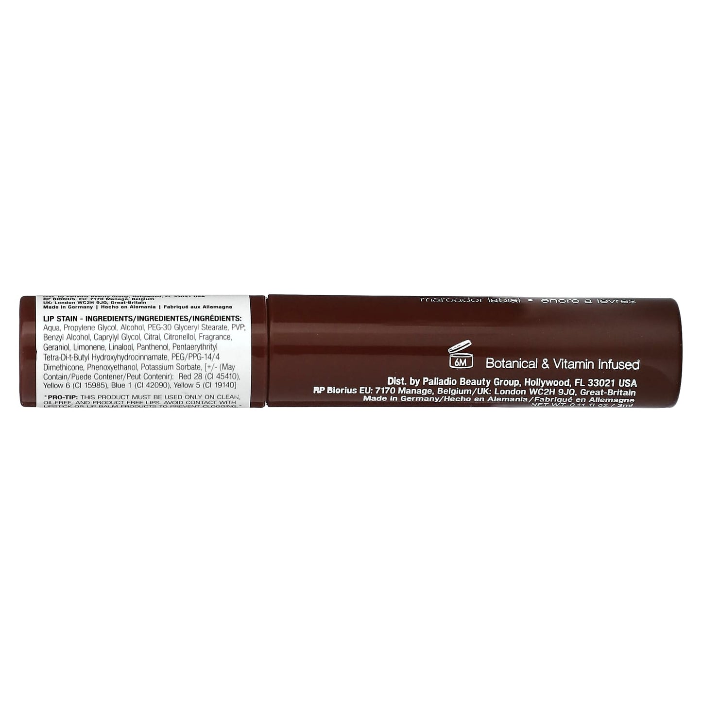 Palladio, Lip Stain, Mocha LIS05, 0.11 fl oz (3 ml) - Image 2