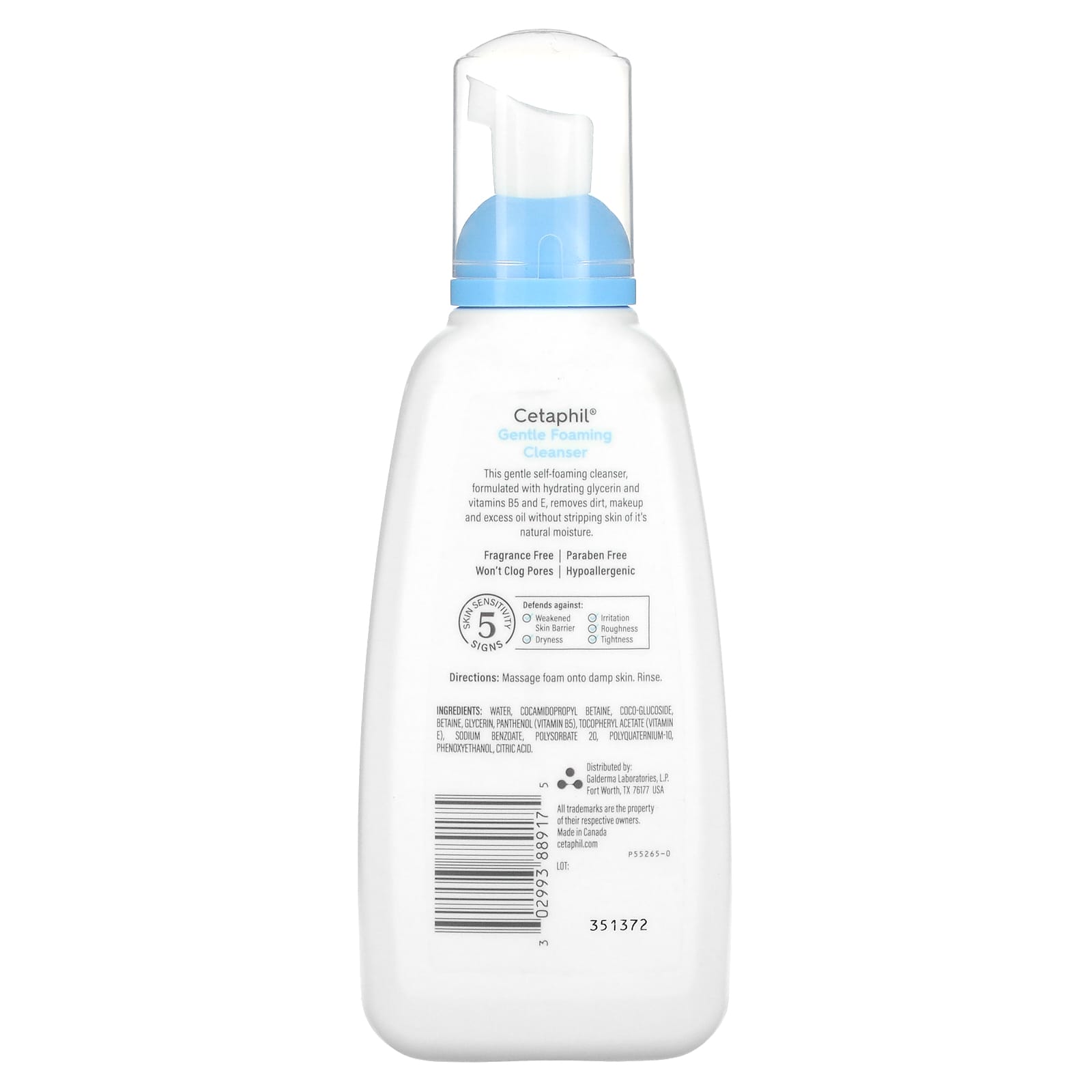 Gentle Fragrance-Free Foaming Cleanser by Cetaphil - 8 fl oz - Image 2