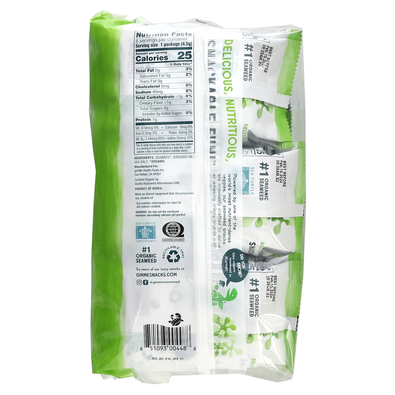 Craveably Delicious Organic Seaweed Snacks | gimMe - Image 2