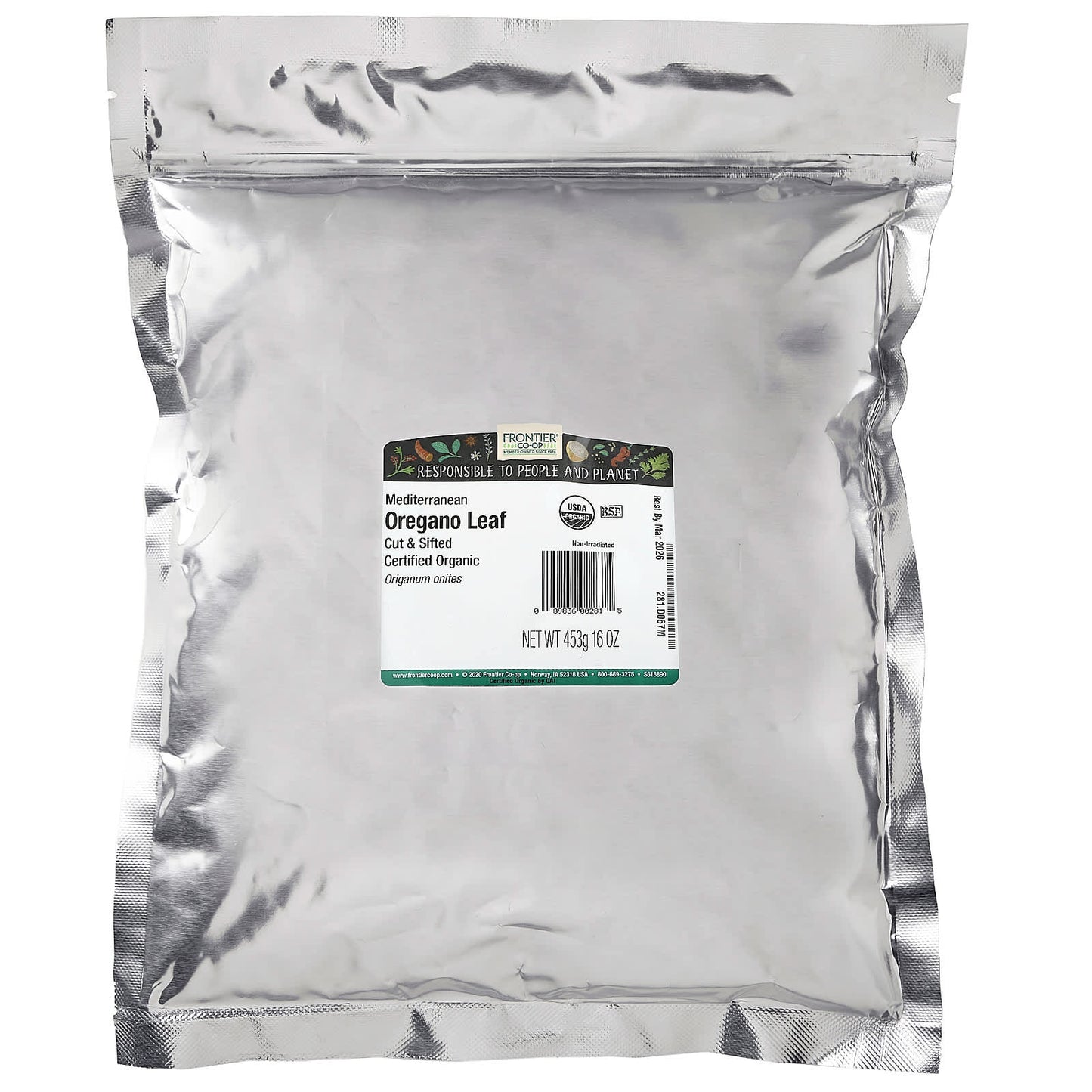 Certified Organic Mediterranean Oregano Leaf - Frontier Co-op - Image 2