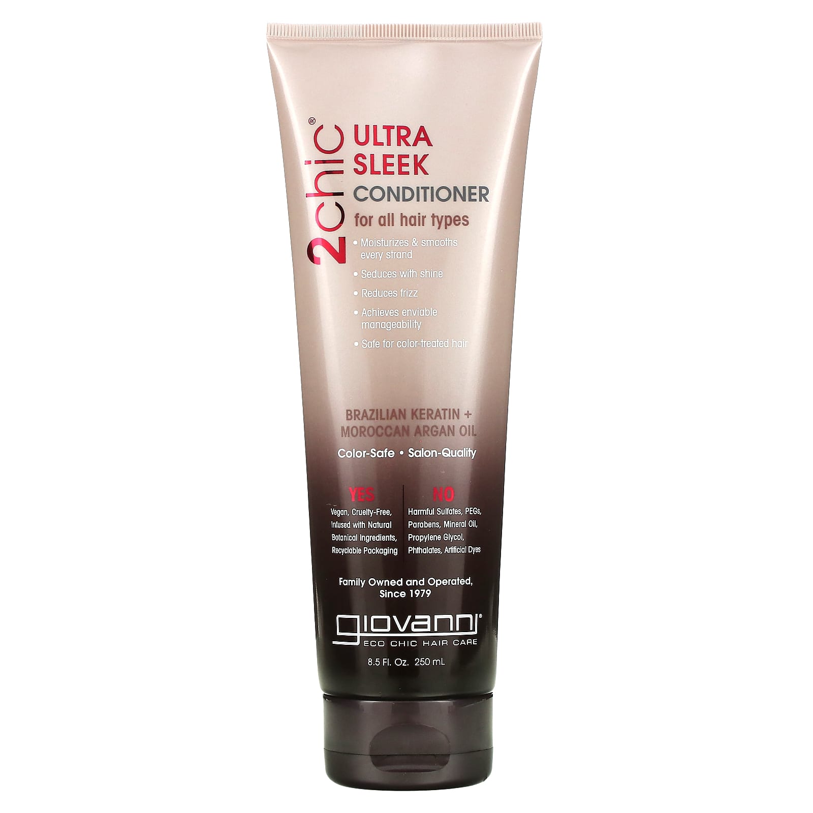 Brazilian Keratin &amp; Argan Oil Ultra-Sleek Conditioner by Giovanni - Image 1