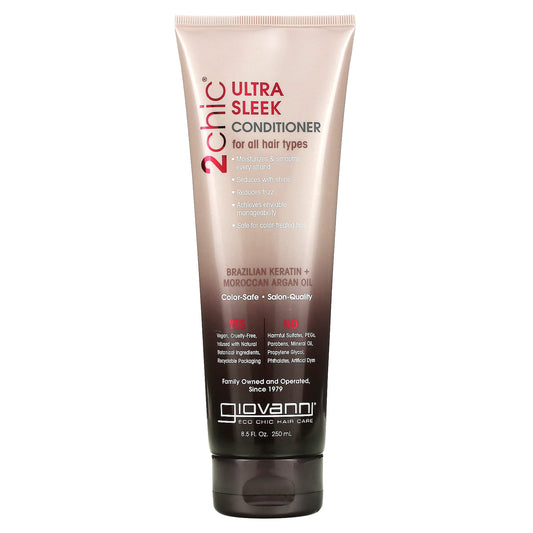 Brazilian Keratin &amp; Argan Oil Ultra-Sleek Conditioner by Giovanni - Image 1