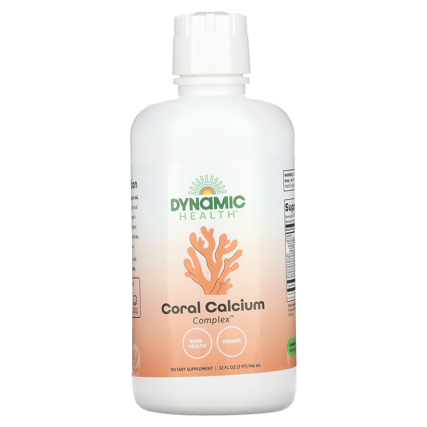 Coral Calcium Complex for Bone Health - 32 fl oz by Dynamic Health - Image 1