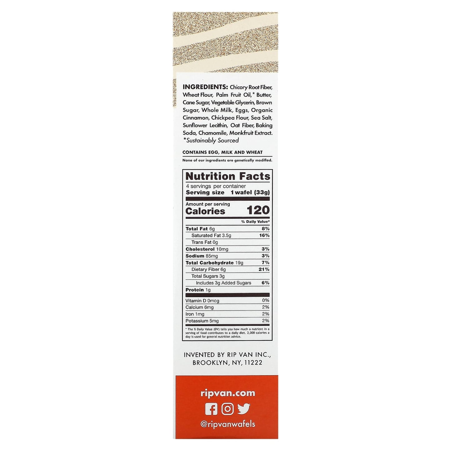 Rip Van Wafels, Snickerdoodle, 4 Pack, 1.16 oz (33 g) Each - Image 2