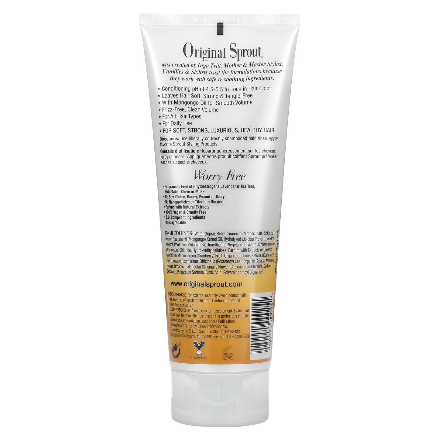 Original Sprout, Luscious Island Conditioner, For All Hair Types, 8 fl oz (236 ml) - Image 2