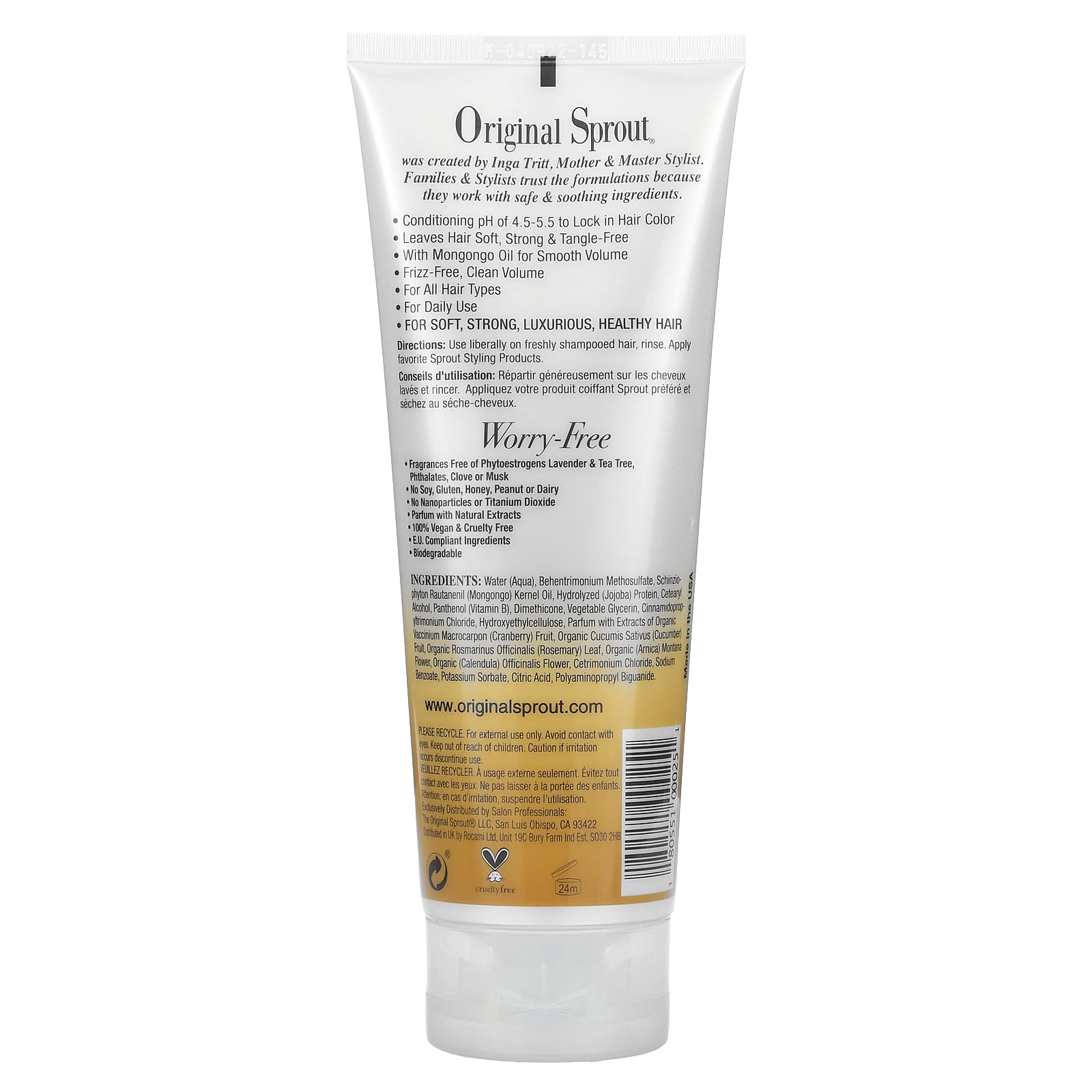 Original Sprout, Luscious Island Conditioner, For All Hair Types, 8 fl oz (236 ml) - Image 2