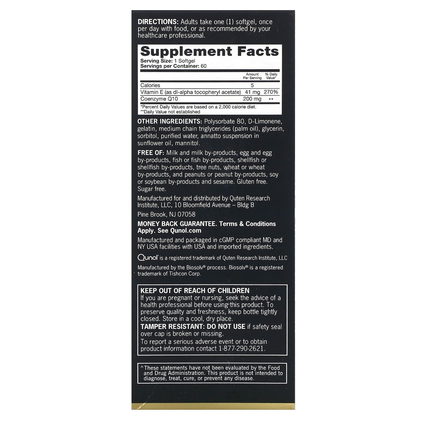 Qunol, Ultra CoQ10, Extra Strength, 200 mg, 60 Softgels - Image 2