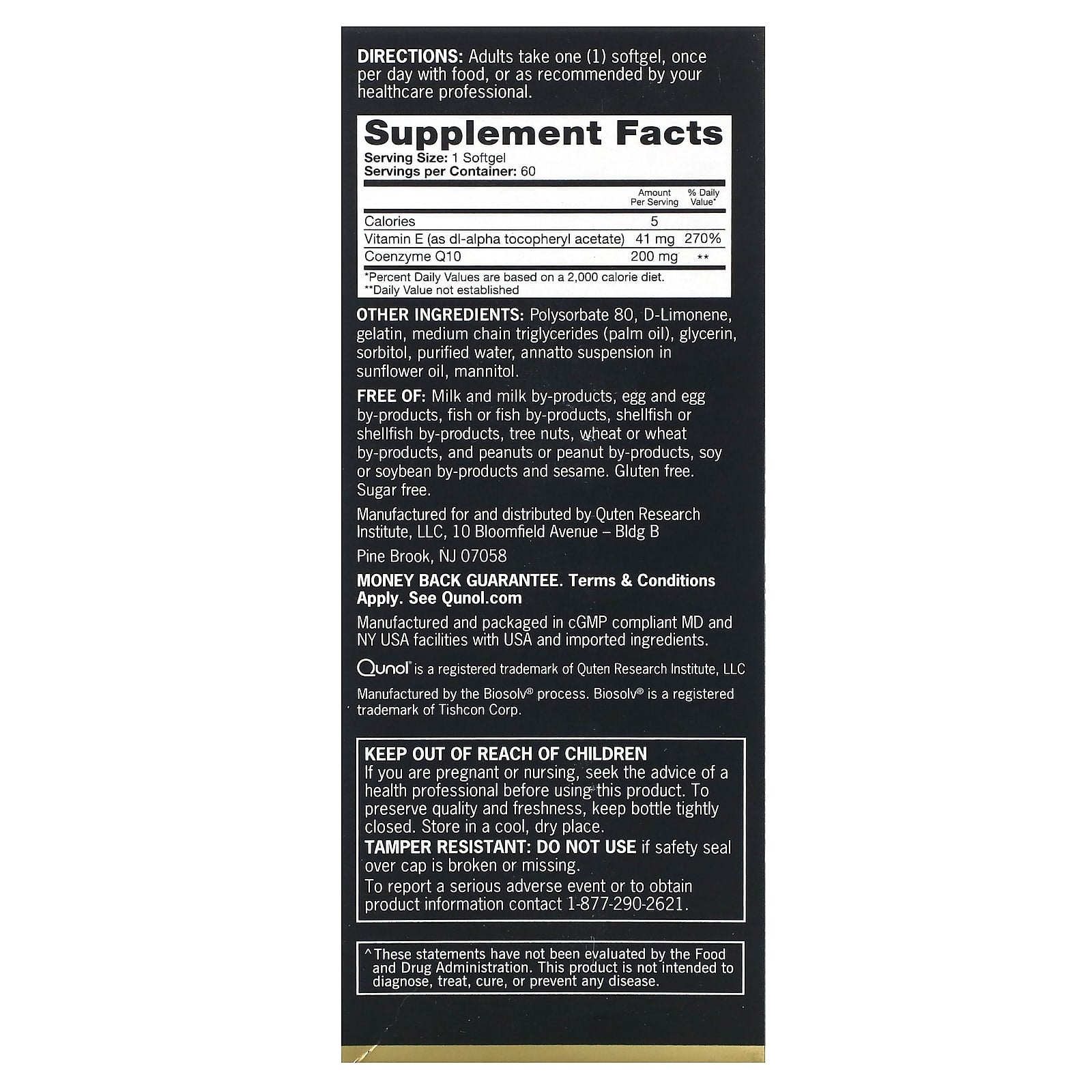 Qunol, Ultra CoQ10, Extra Strength, 200 mg, 60 Softgels - Image 2