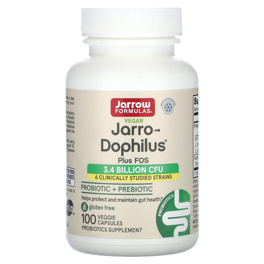 Jarrow Formulas Vegan Probiotics with FOS, Gluten-Free Gut Health Support - Image 1