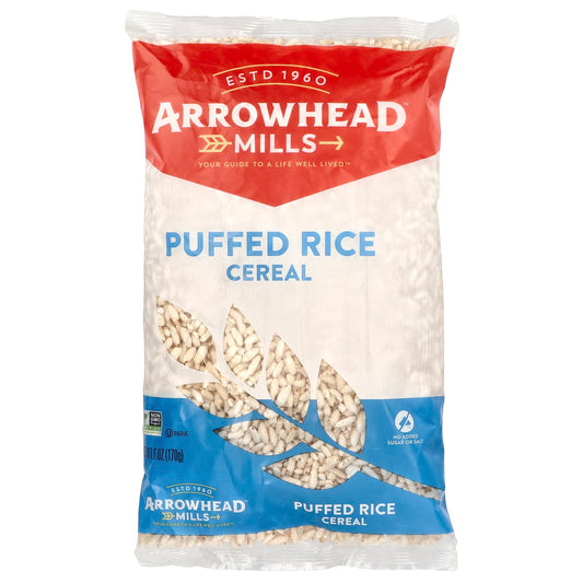 Organic Puffed Rice Cereal by Arrowhead Mills, 6 oz (170g) - Image 1