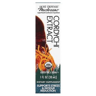 Organic Cordychi Mushroom Supplement by Host Defense - Energy & Stress Relief