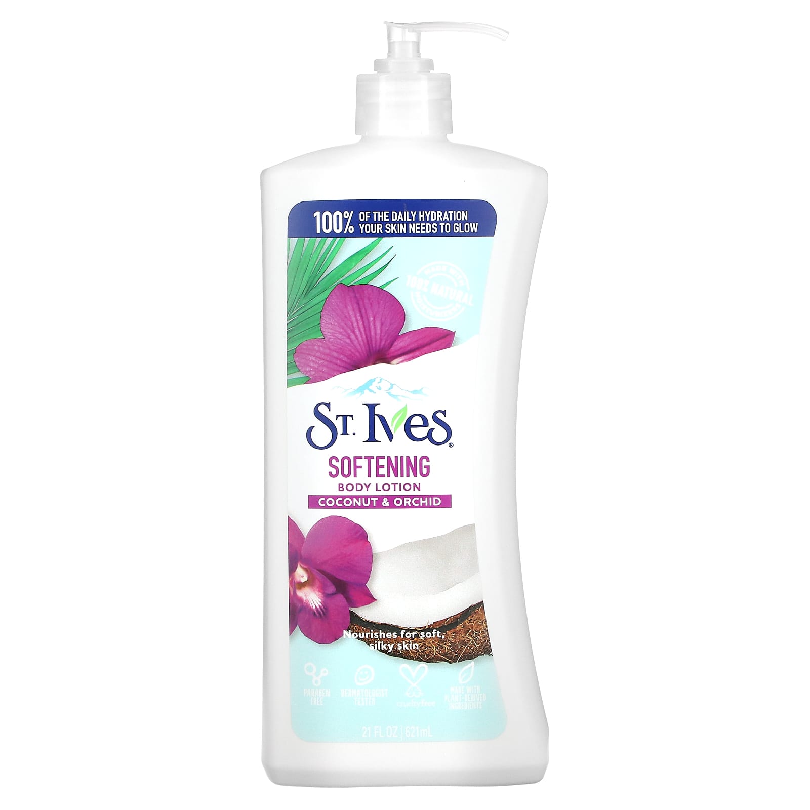 St. Ives, Softening Body Lotion, Coconut & Orchid, 21 fl oz (621 ml) - Image 1