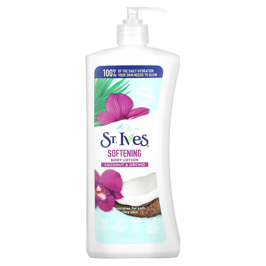 St. Ives, Softening Body Lotion, Coconut & Orchid, 21 fl oz (621 ml) - Image 1