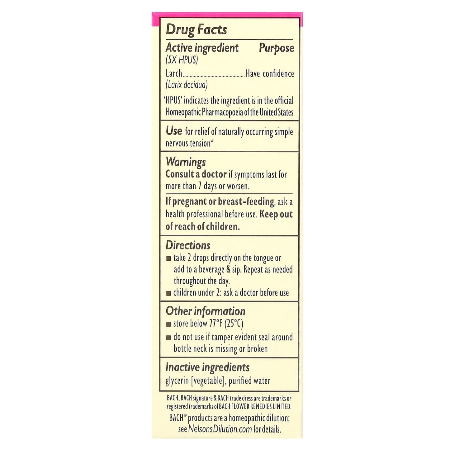 Boost Confidence with Bach's Larch Flower Remedy - 0.35 fl oz - Image 2