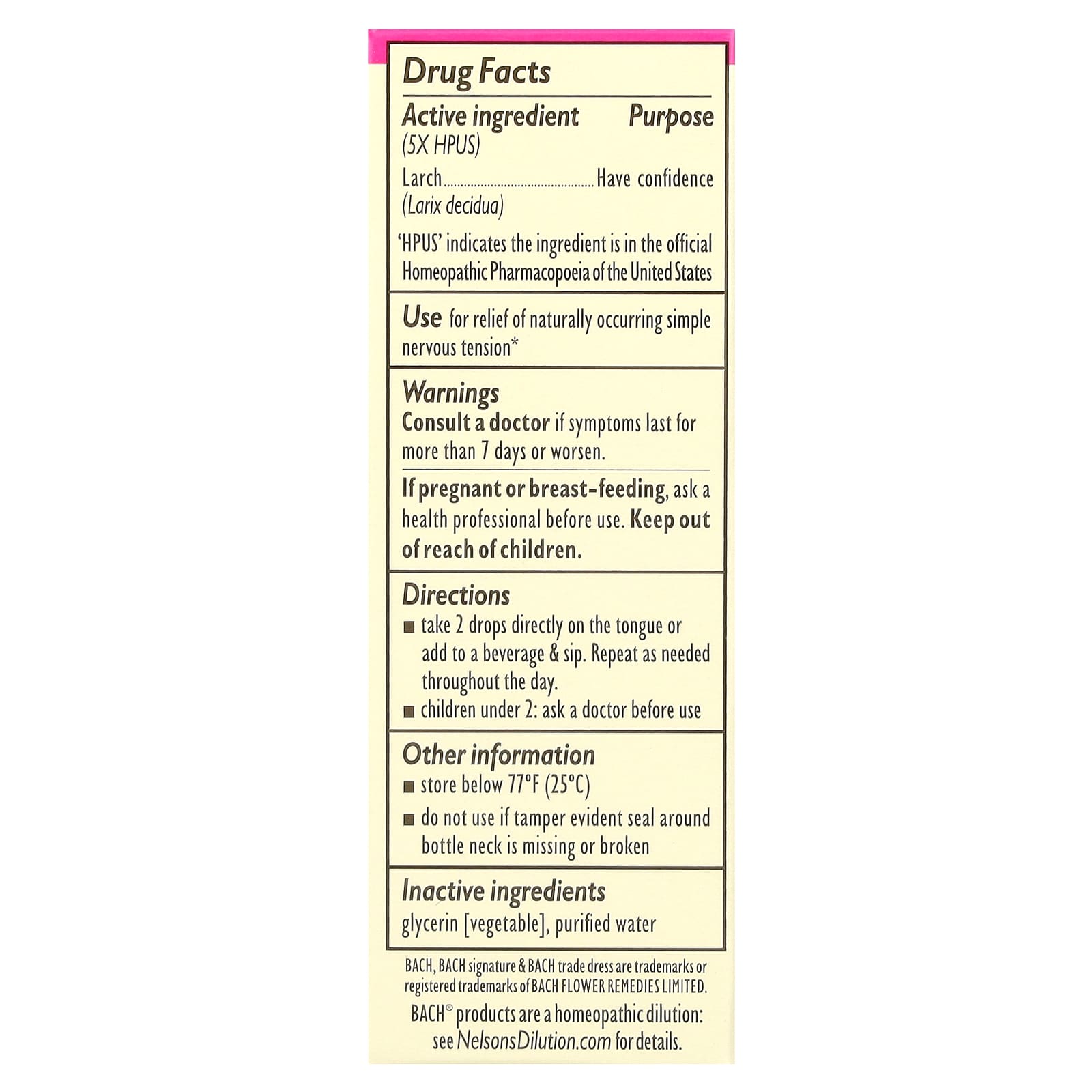 Boost Confidence with Bach's Larch Flower Remedy - 0.35 fl oz - Image 2