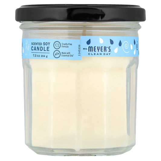 Mrs. Meyers Clean Day, Scented Soy Candle, Rain Water, 7.2 oz (204 g) - Image 1